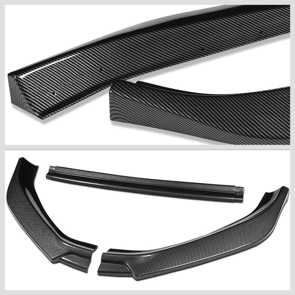 [Carbon Style Look] Front Bumper Lip Guard Kit For 18-21 Volkswagen Golf MK7