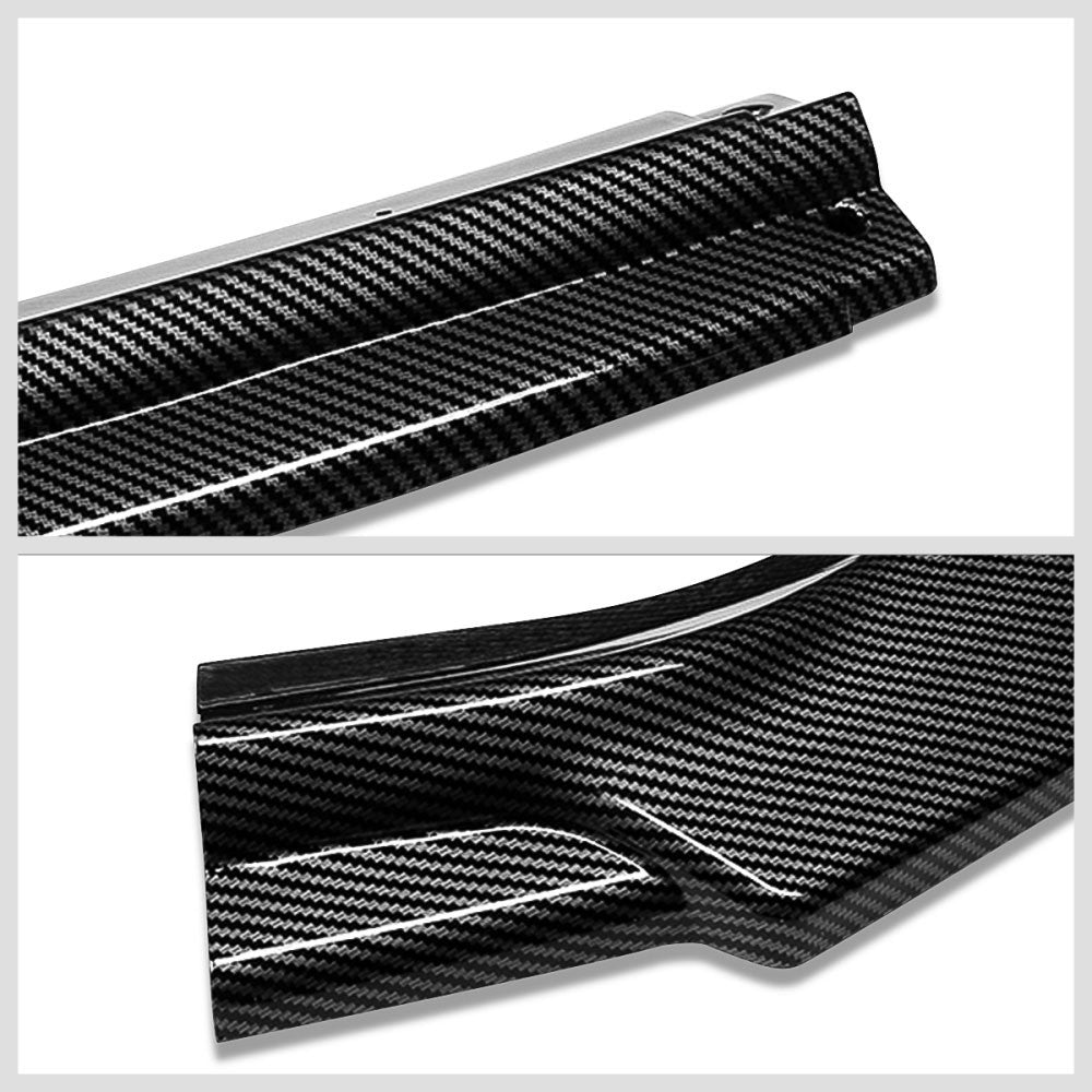 [Carbon Style Look] Front Bumper Lip Guard Kit For 18-21 Volkswagen Golf MK7