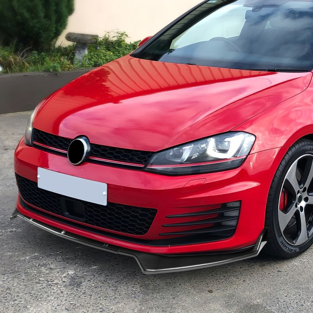 [Carbon Style Look] Front Bumper Lip Chin Guard For 19-20 GTI/15-19 Golf R MK7