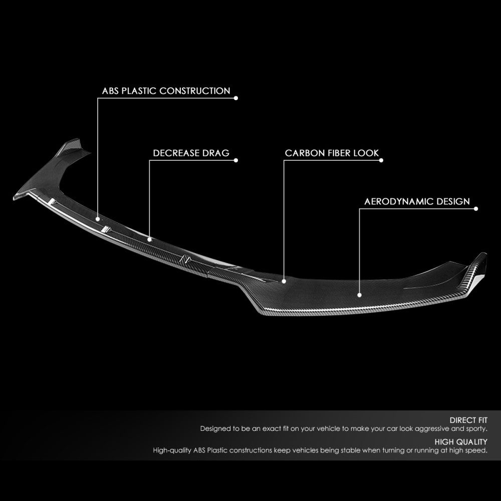 [Carbon Style Look] Front Bumper Lip Chin Guard For 19-20 GTI/15-19 Golf R MK7