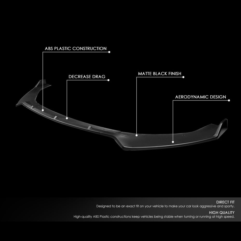 [Matte Black] Front Bumper Lip Guard Body Kit For 19-20 GTI/15-19 Golf R MK7