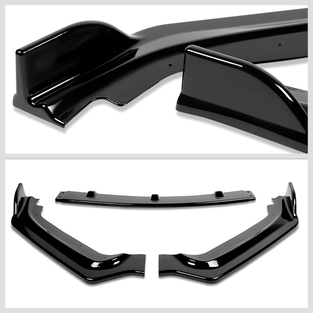 [Painted Gloss Black] Front Bumper Lip Guard Body Kit For 17-20 Infiniti Q60