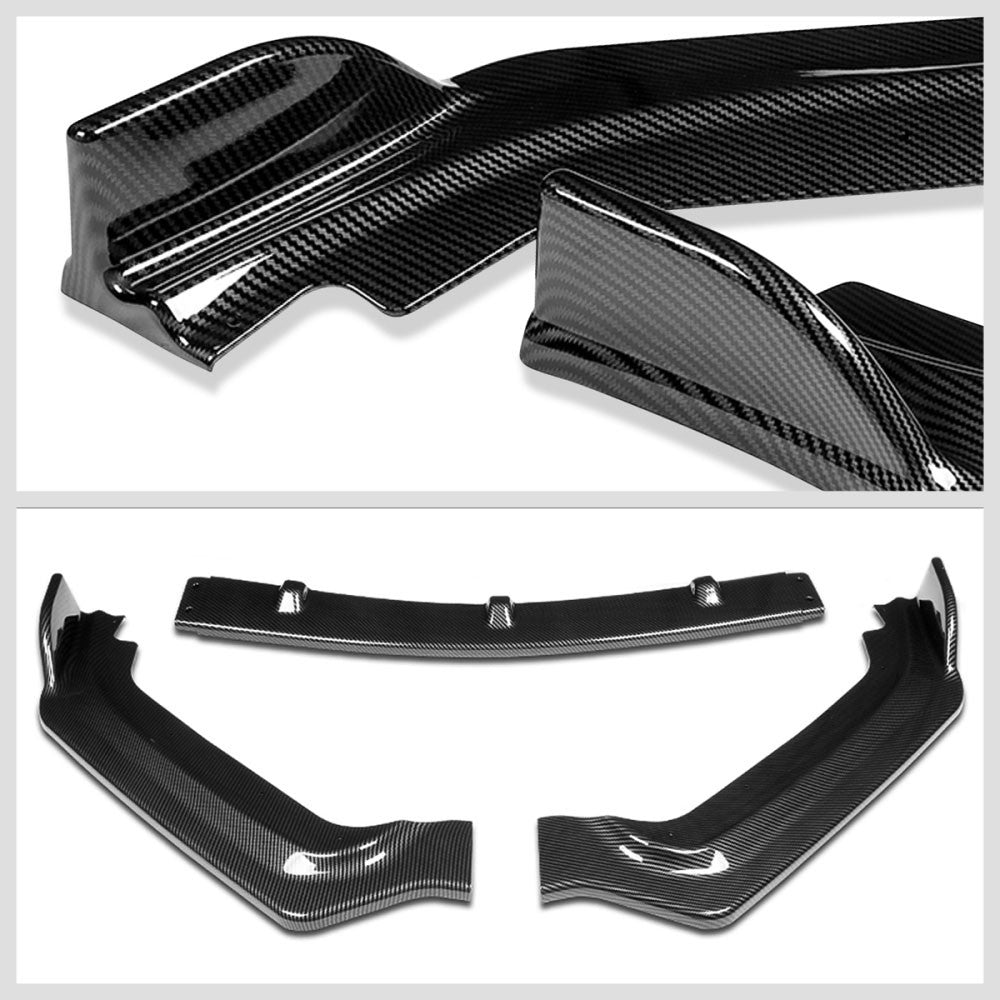 [Carbon Style Look] Front Bumper Lip Chin Guard Body Kit For 17-20 Infiniti Q60