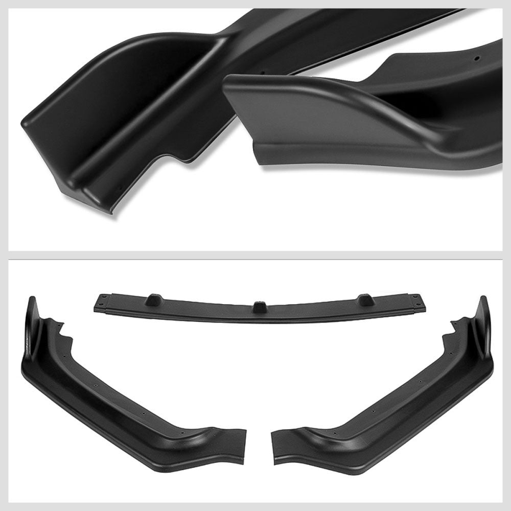[Matte Black] Front Bumper Lip Chin Wing Guard Body Kit For 17-20 Infiniti Q60