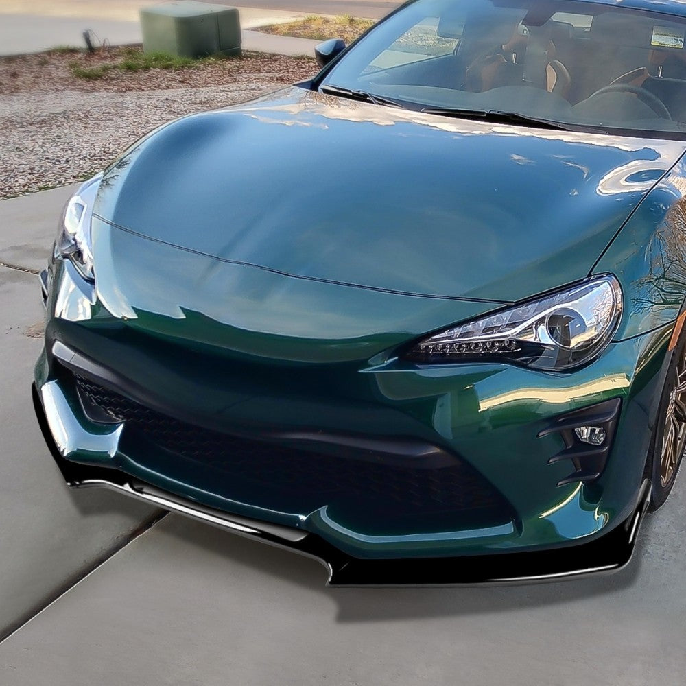 [Painted Gloss Black] Front Bumper Lip Body Kit For 17-20 Toyota 86 ZN6 Gen1