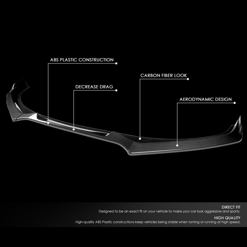 [Carbon Style Look] Front Bumper Lip Guard Body Kit For 17-20 Toyota 86 ZN6 Gen1