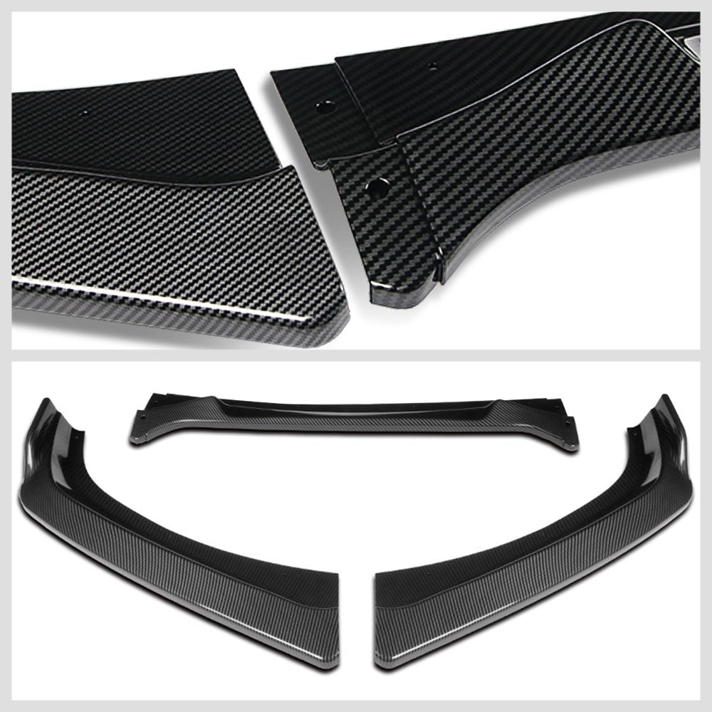 [Carbon Style Look] Front Bumper Lip Guard Body Kit For 17-20 Toyota 86 ZN6 Gen1