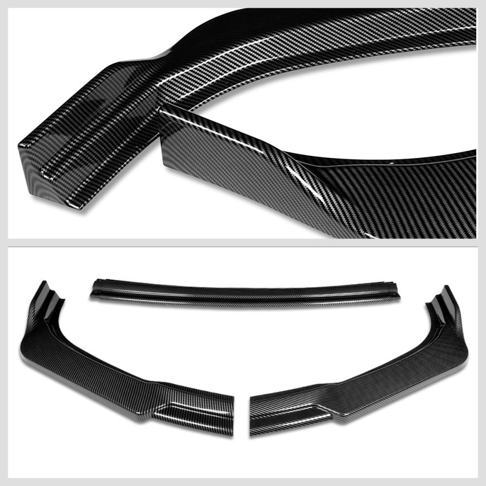 [Carbon Style Look] Front Bumper Lip Chin Guard Body Kit For 11-15 Toyota Sienna