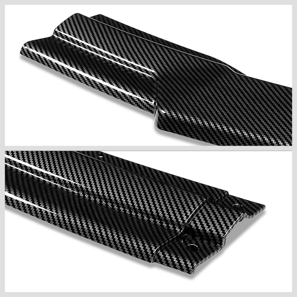 [Carbon Style Look] Front Bumper Lip Chin Guard Body Kit For 11-15 Toyota Sienna