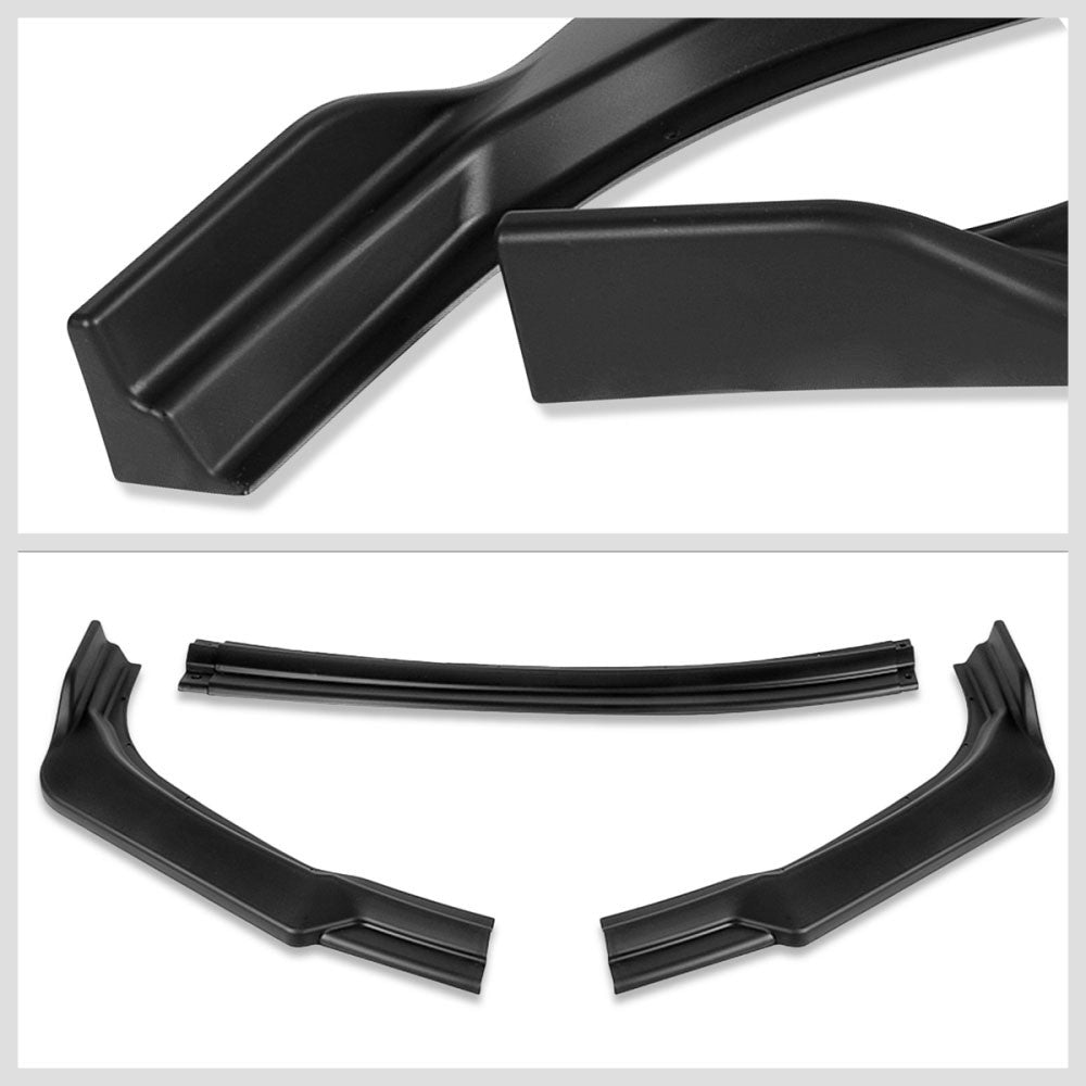 [Matte Black] Front Bumper Lip Chin Wing Guard Body Kit For 11-15 Toyota Sienna