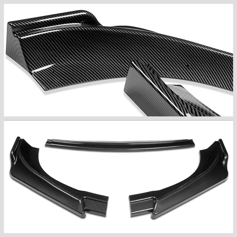 [Carbon Style Look] Front Bumper Lip Guard Kit For 13-16 Hyundai Genesis Coupe