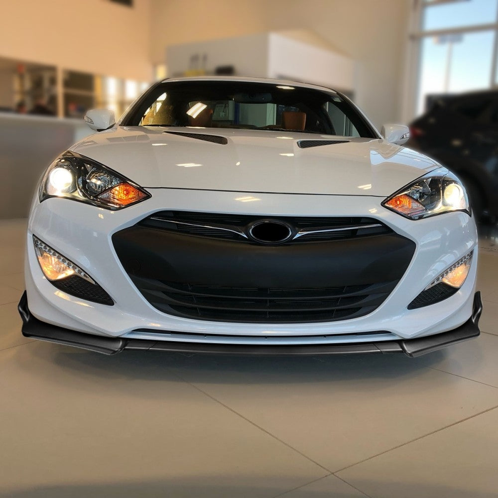 [Matte Black] Front Bumper Lip Guard Body Kit For 13-16 Hyundai Genesis Coupe