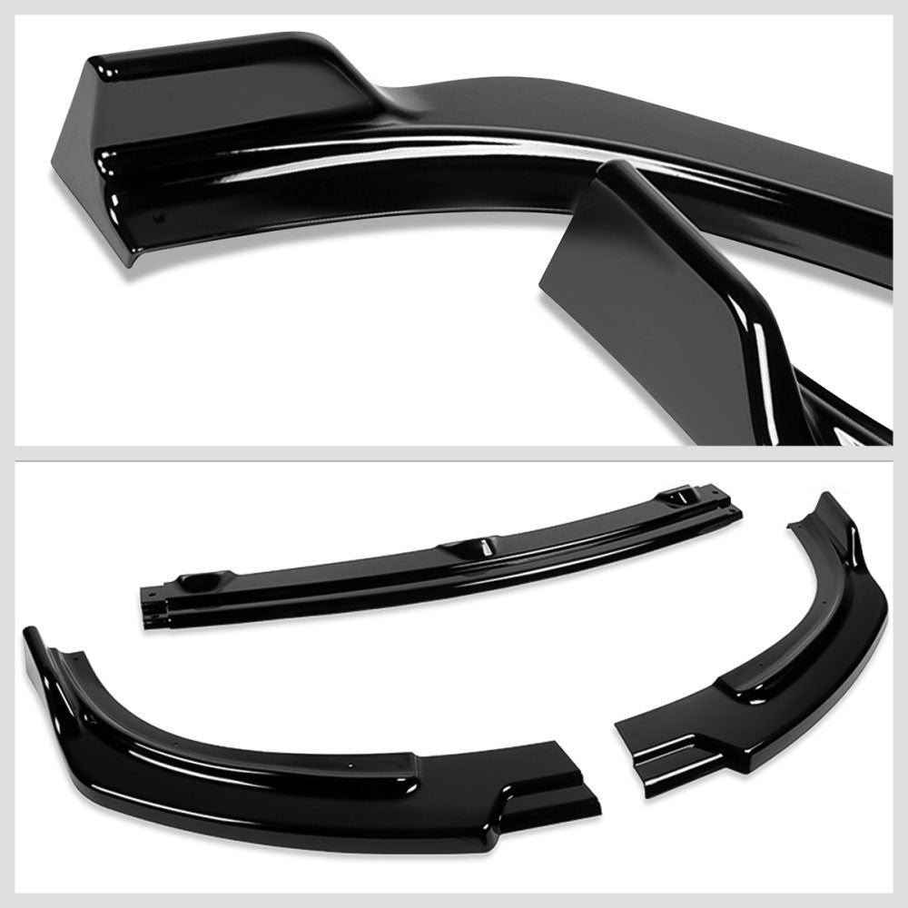 [Painted Gloss Black] Front Bumper Lip Guard For 10-13 Infiniti G37 Sedan 4DR