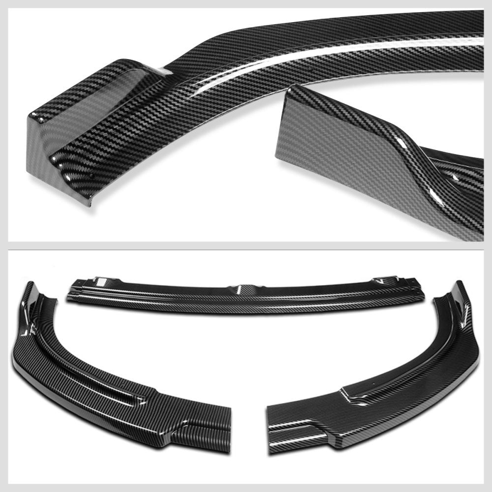 [Carbon Style Look] Front Bumper Lip Chin Guard For 10-13 Infiniti G37 Sedan 4DR