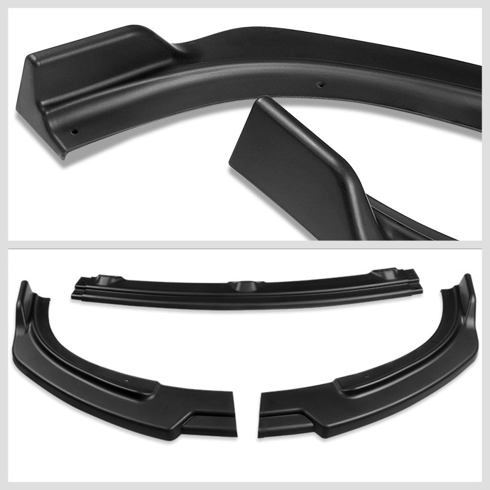 [Matte Black] Front Bumper Lip Guard Body Kit For 10-13 Infiniti G37 Sedan 4DR