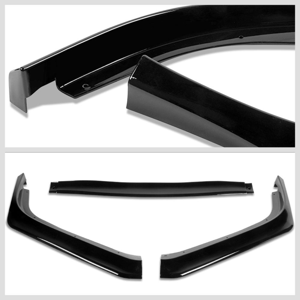 [Painted Gloss Black] Front Bumper Lip Chin Guard Body Kit For 13-15 Honda Civic
