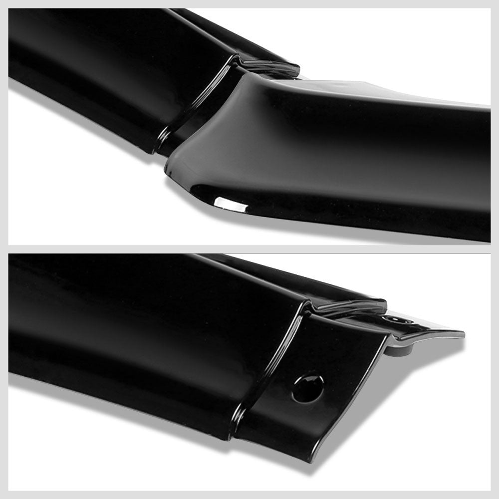 [Painted Gloss Black] Front Bumper Lip Chin Guard Body Kit For 13-15 Honda Civic