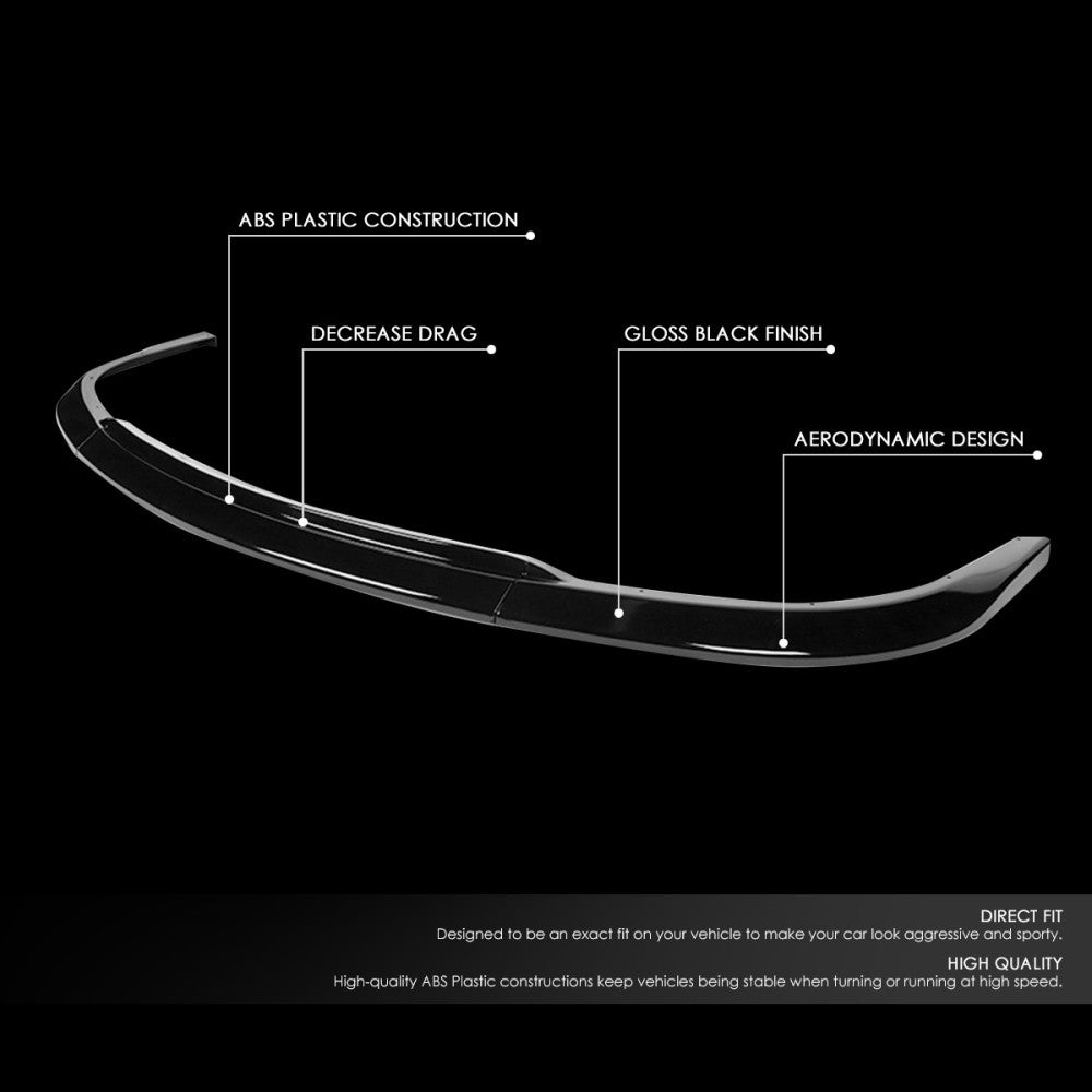 [Painted Gloss Black] Front Bumper Lip Guard Spoiler For 06-07 Subaru WRX STI