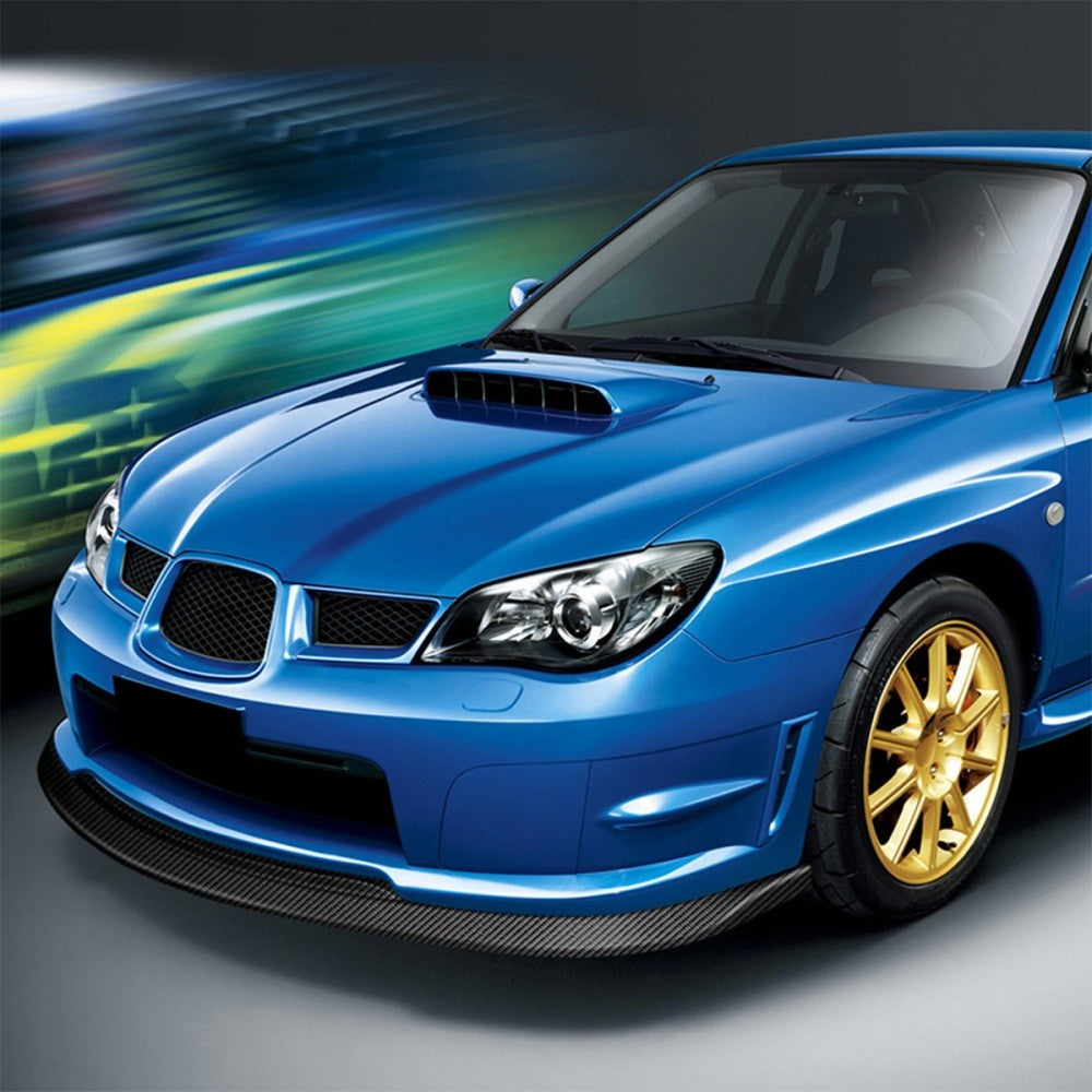 [Carbon Style Look] Front Bumper Lip Guard Spoiler For 06-07 Subaru WRX STI Trim