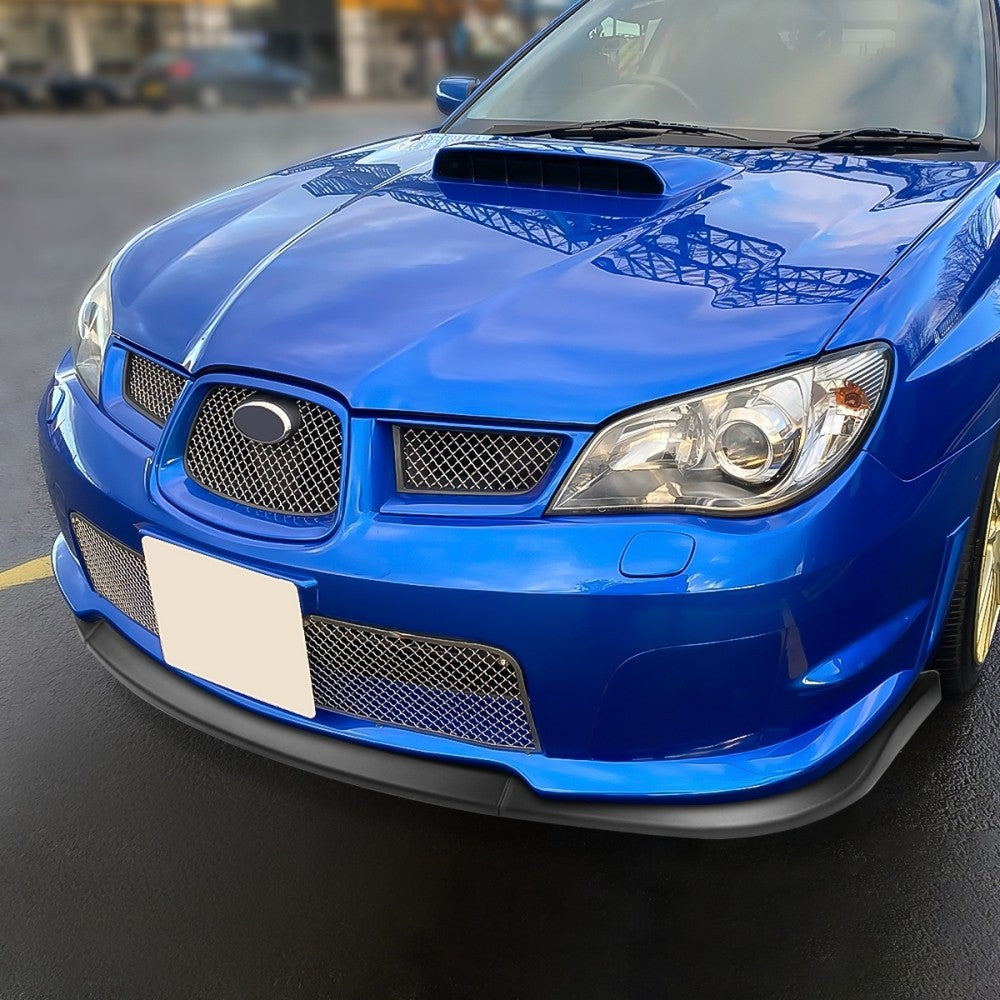 [Matte Black] Front Bumper Lip Chin Guard Body Kit For 06-07 Subaru WRX STI Trim