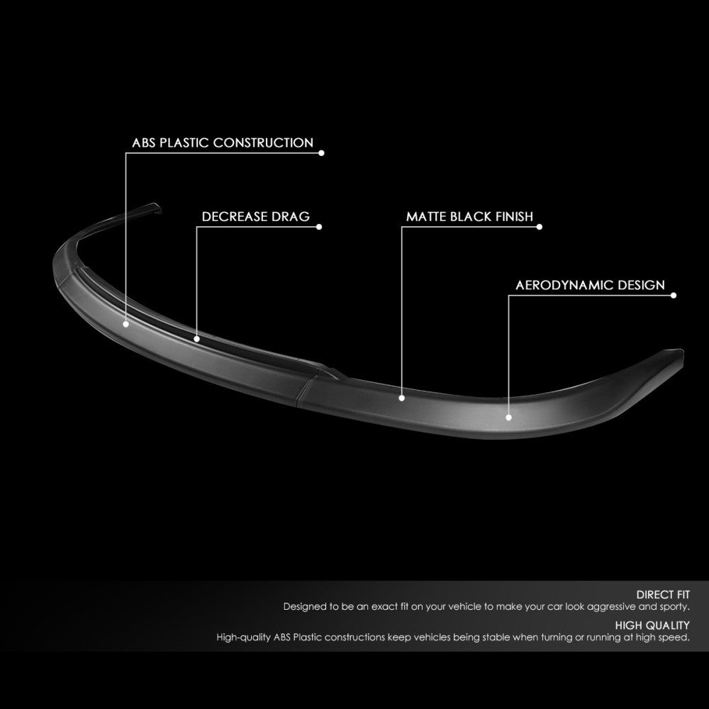[Matte Black] Front Bumper Lip Chin Guard Body Kit For 06-07 Subaru WRX STI Trim