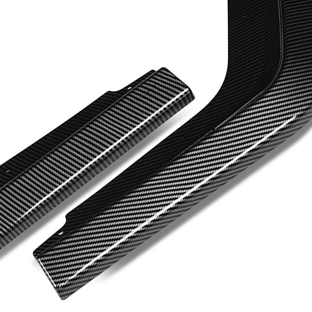 [Carbon Style Look] Front Bumper Lip Mugen Style For 16-21 Honda Civic FC/FK