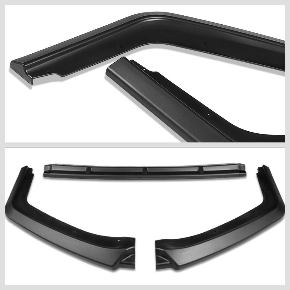 [Matte Black] Front Bumper Lip Guard Mugen Style For 16-21 Honda Civic FC/FK