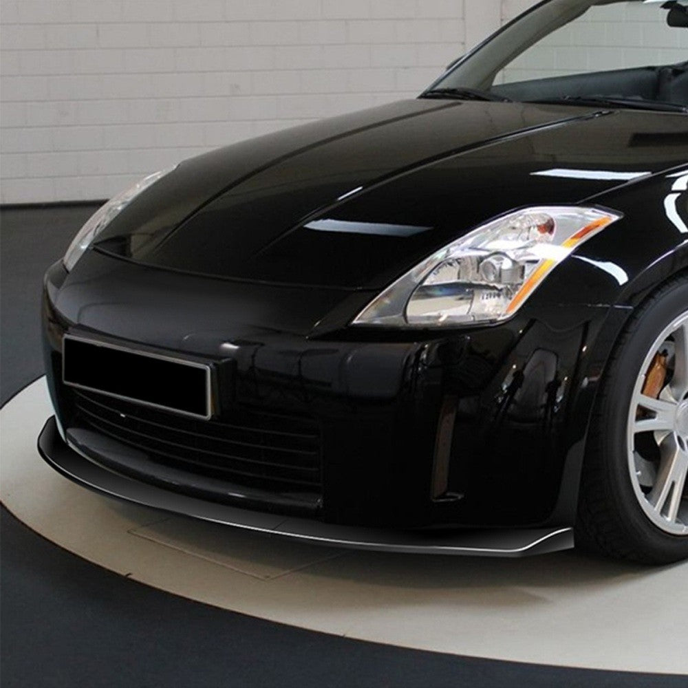 [Painted Gloss Black] Front Bumper Lip Chin Guard Body Kit For 06-09 Nissan 350Z
