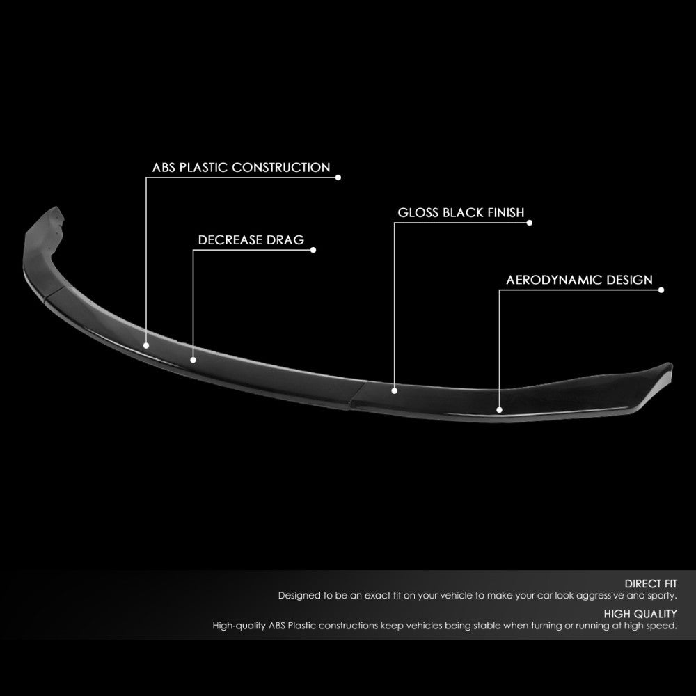 [Painted Gloss Black] Front Bumper Lip Chin Guard Body Kit For 06-09 Nissan 350Z
