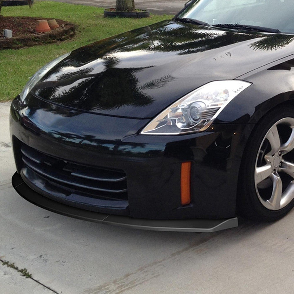 [Matte Black] Front Bumper Lip Chin Wing Guard Body Kit For 06-09 Nissan 350Z