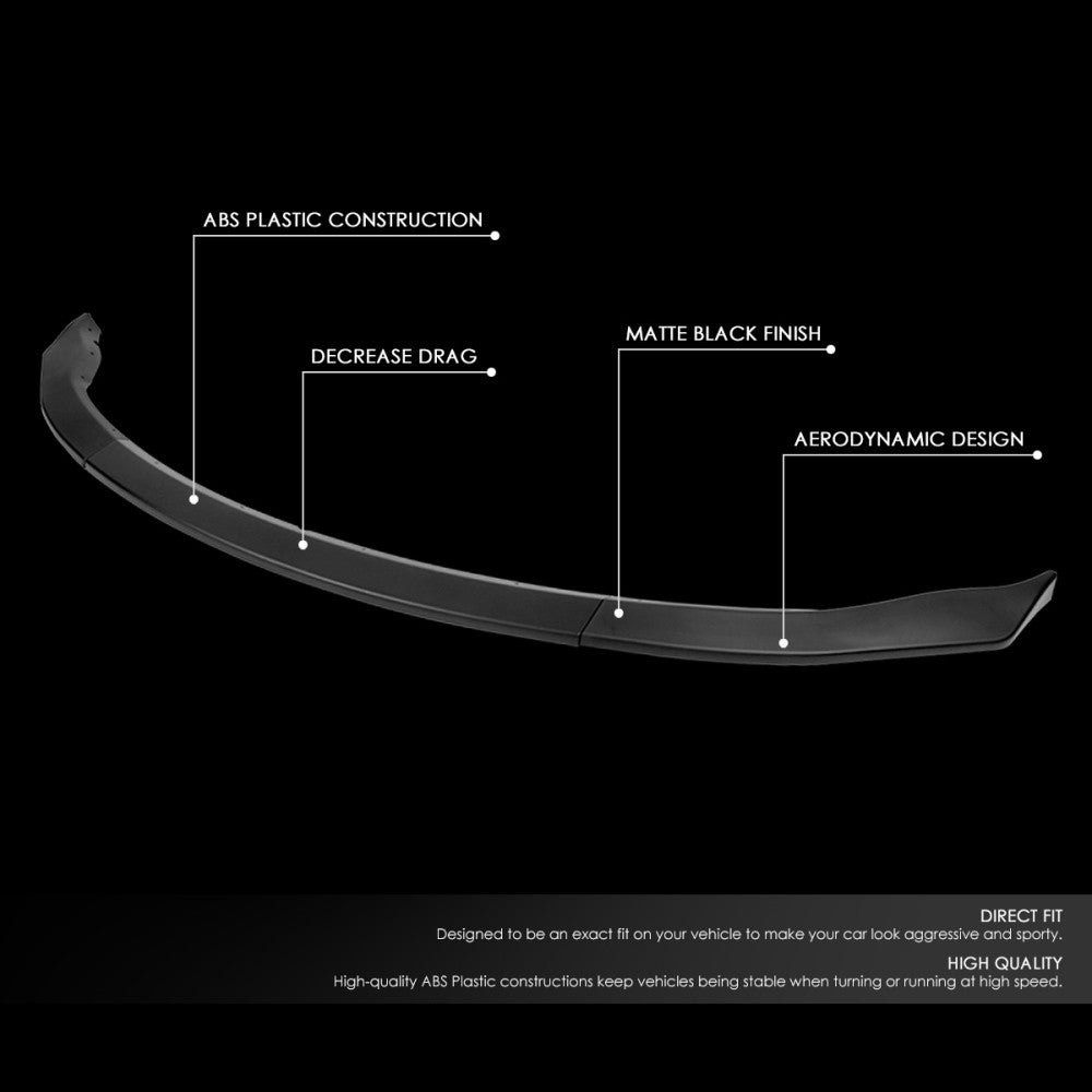 [Matte Black] Front Bumper Lip Chin Wing Guard Body Kit For 06-09 Nissan 350Z