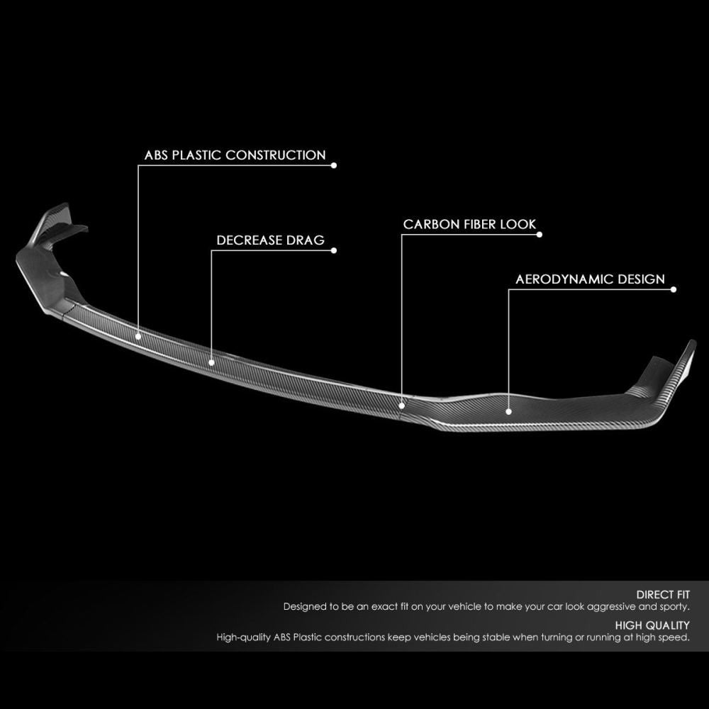 [Carbon Style Look] Front Bumper Lip Guard For 16-20 Lexus IS200t IS300 IS350