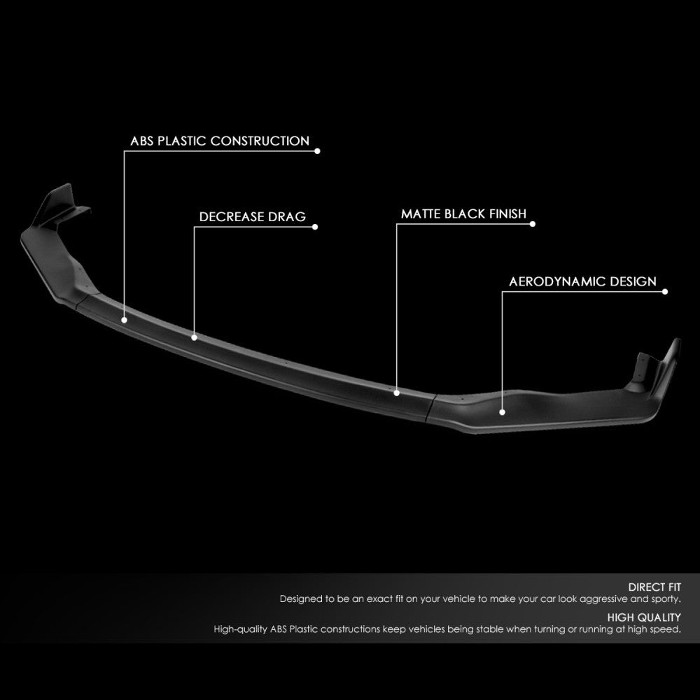[Matte Black] Front Bumper Lip Guard Body Kit For 16-20 Lexus IS200t IS300 IS350