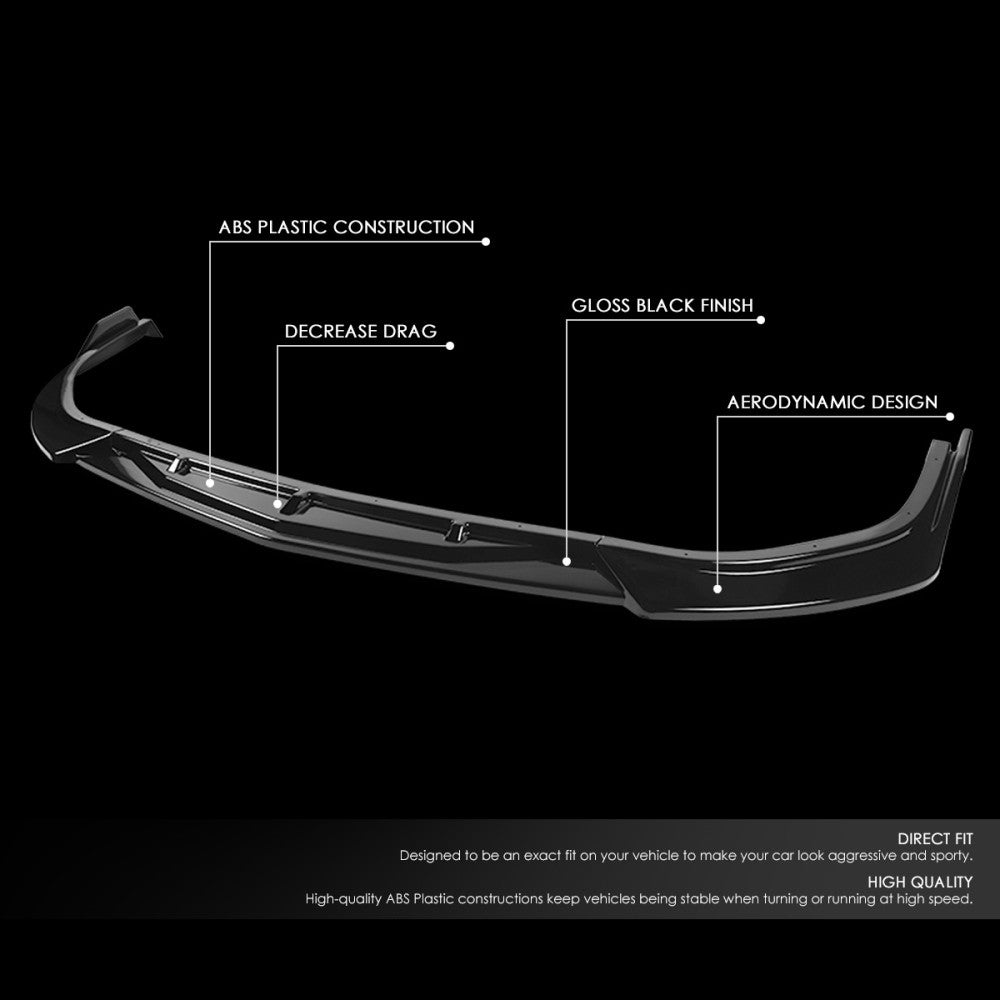 [Painted Gloss Black] Front Bumper Lip Guard Body Kit For 20+ Hyundai Sonata