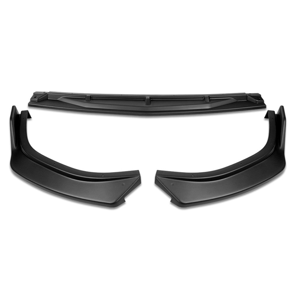 [Matte Black] Front Bumper Lip Chin Guard Lower Body Kit For 20+ Hyundai Sonata