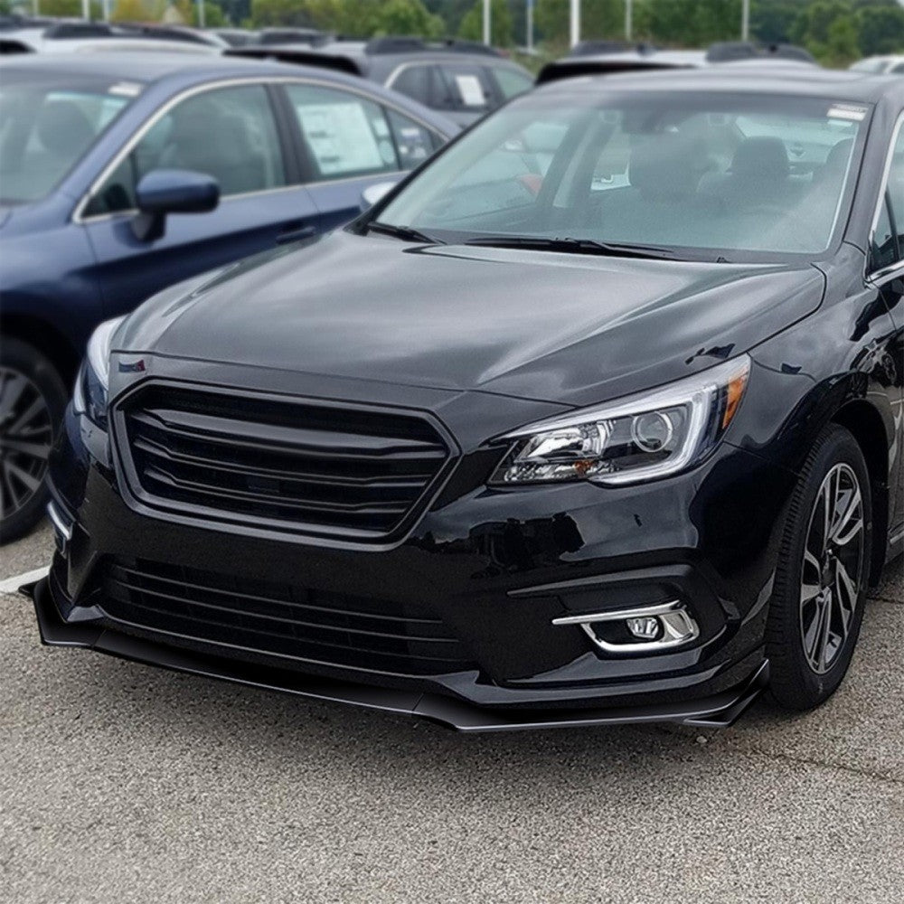 [Painted Gloss Black] Front Bumper Lip Guard Body Kit For 18-20 Subaru Legacy