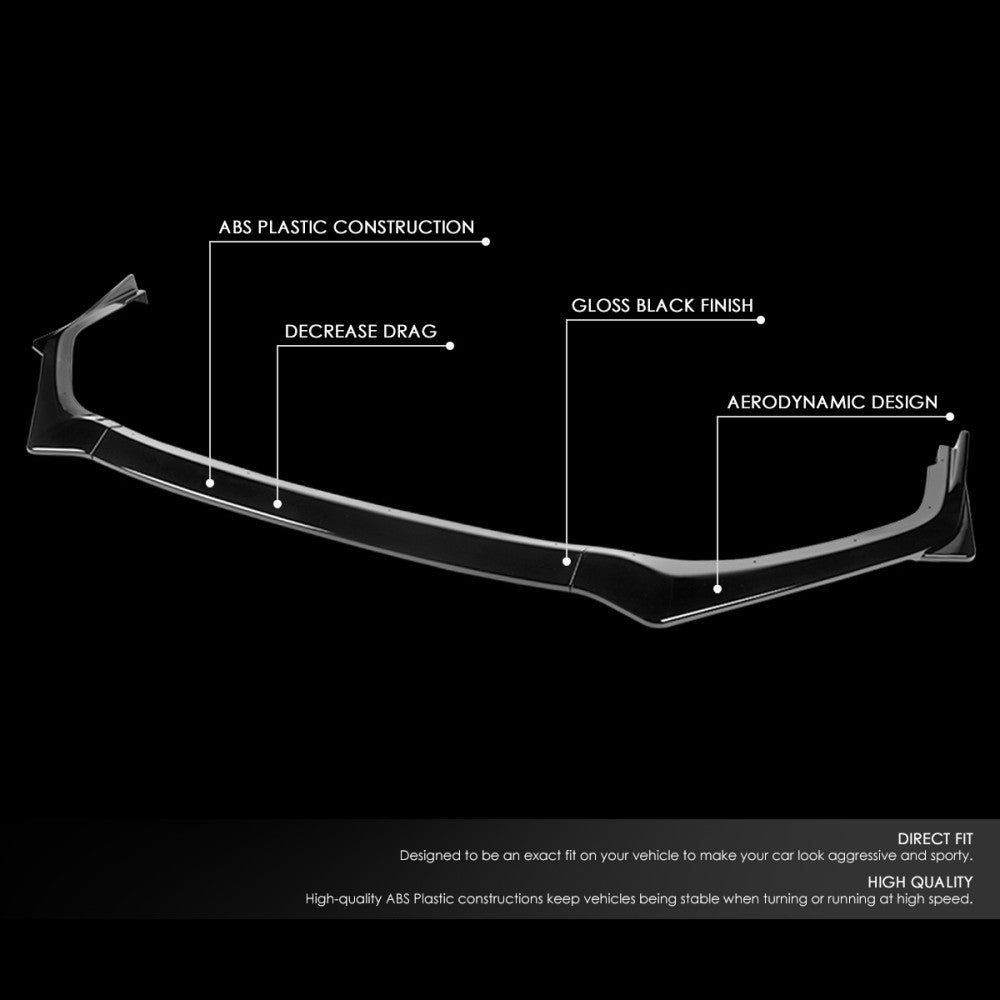 [Painted Gloss Black] Front Bumper Lip Guard Body Kit For 18-20 Subaru Legacy