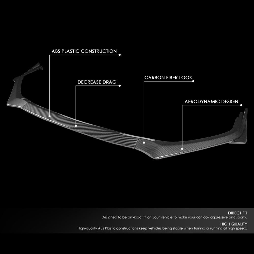 [Carbon Style Look] Front Bumper Lip Chin Guard Body Kit For 18-20 Subaru Legacy