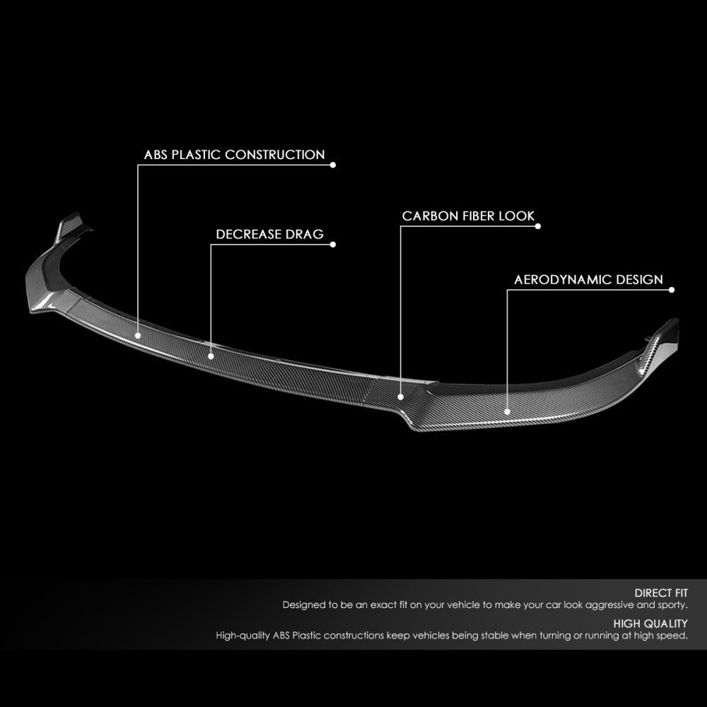 [Carbon Style Look] Front Bumper Lip Guard Body Kit For 18-22 Kia Stinger CK