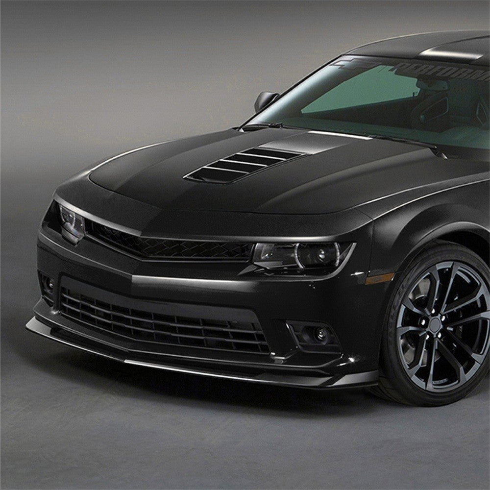 [Painted Gloss Black] Front Bumper Lip Guard Body Kit For 14-15 Chevrolet Camaro
