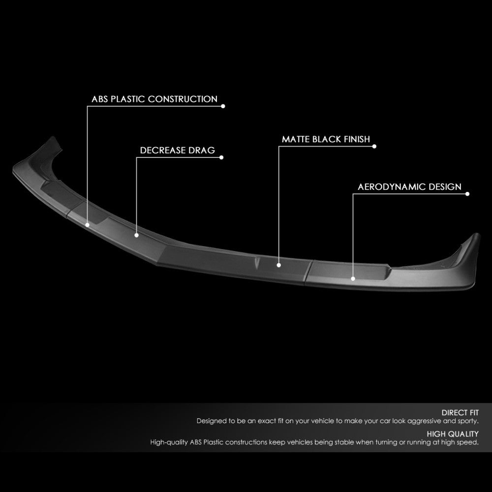 [Matte Black] Front Bumper Lip Chin Guard Body Kit For 14-15 Chevrolet Camaro