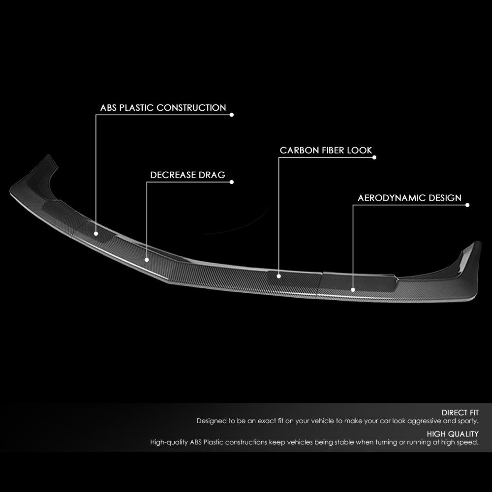 [Carbon Style Look] Front Bumper Lip Guard Body Kit For 10-13 Volkswagen Golf 6