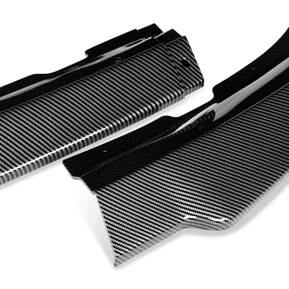 [Carbon Style Look] Front Bumper Lip Chin Guard Body Kit For 11-14 Dodge Charger