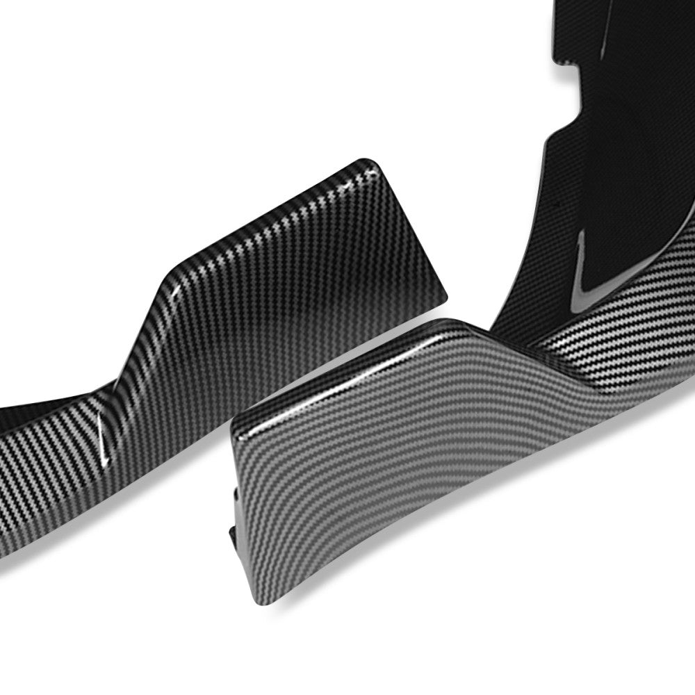 [Carbon Style Look] Front Bumper Lip Chin Guard Body Kit For 11-14 Dodge Charger