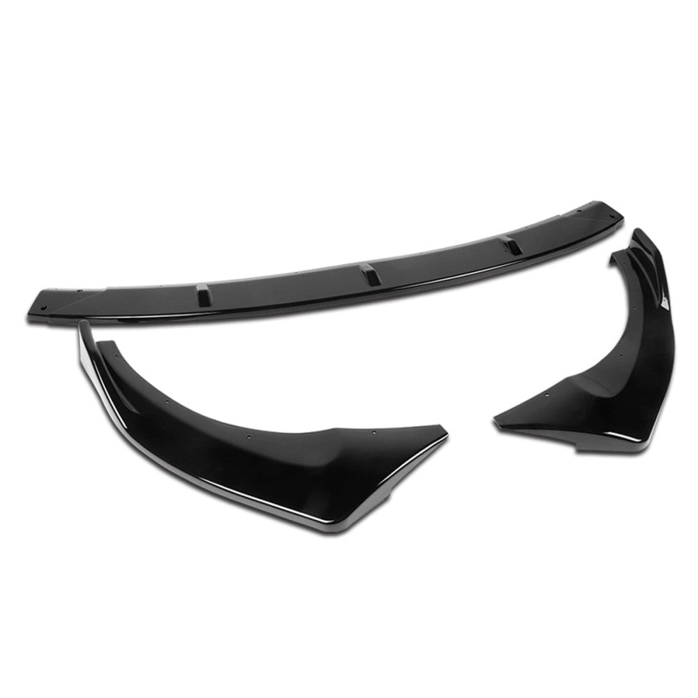 [Painted Gloss Black] Front Bumper Lip Guard For 13-17 Veloster 1.6L Turbo FS