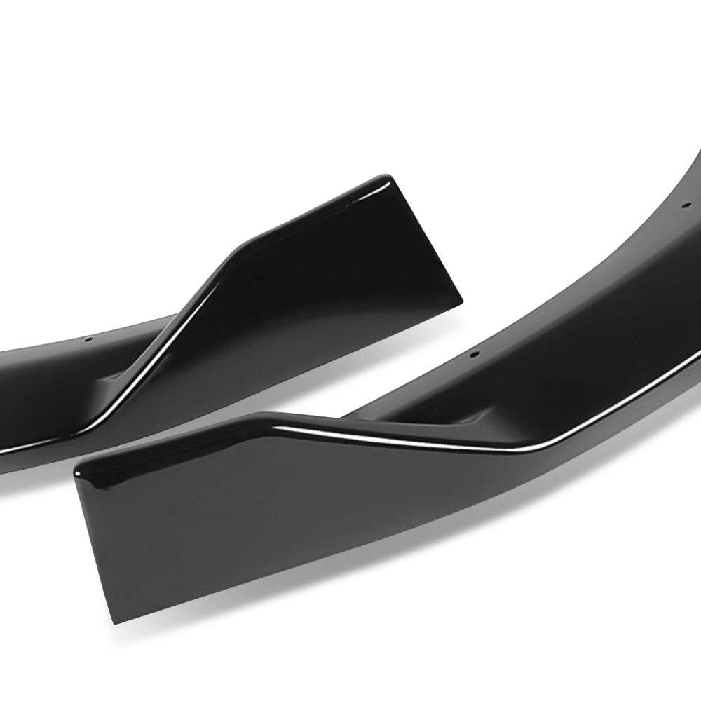 [Painted Gloss Black] Front Bumper Lip Guard For 13-17 Veloster 1.6L Turbo FS