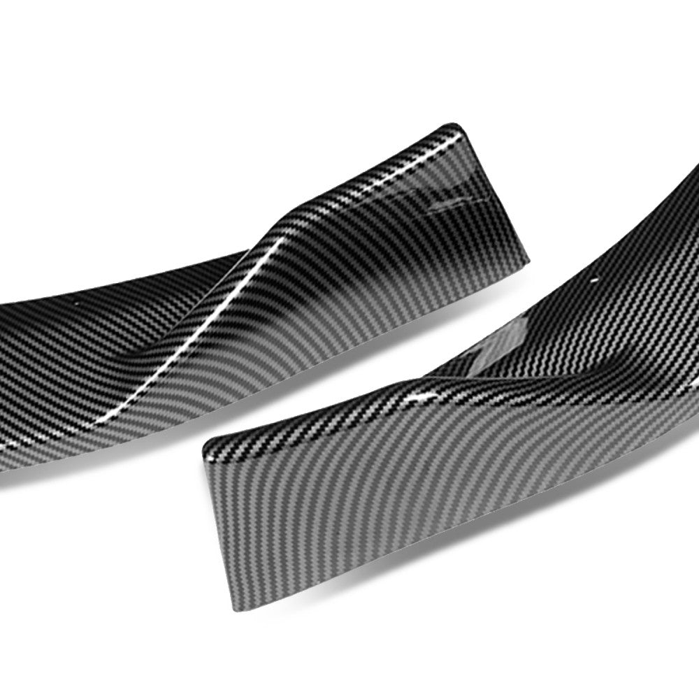 [Carbon Style Look] Front Bumper Lip Chin Guard For 13-17 Veloster 1.6L Turbo FS