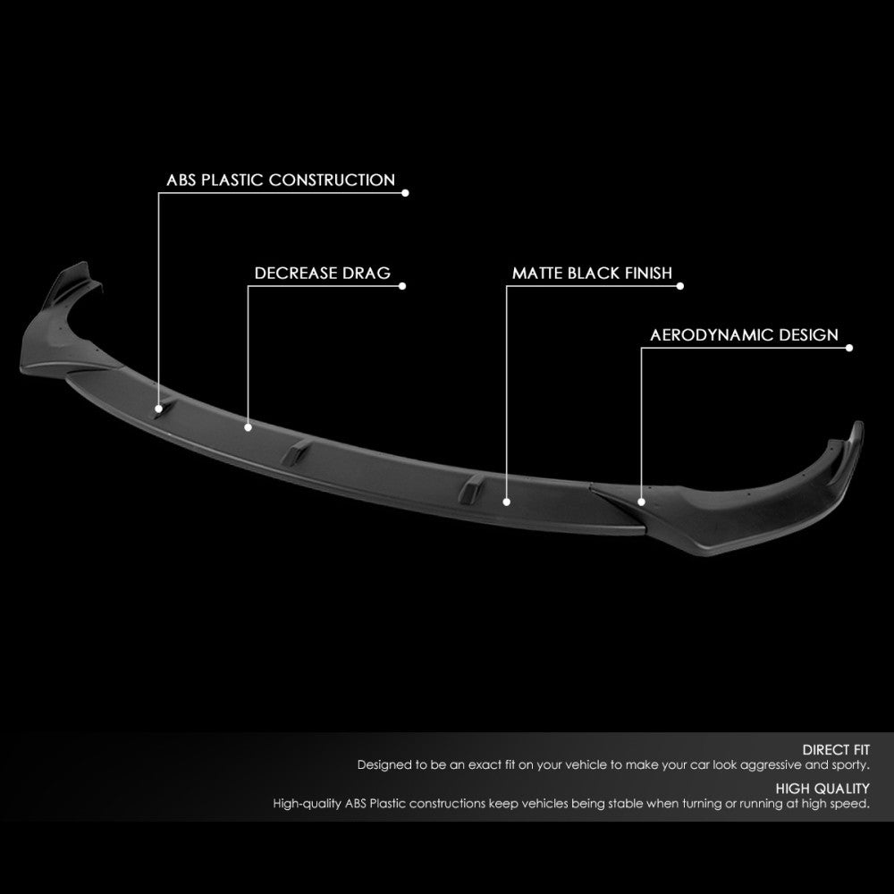 [Matte Black] Front Bumper Lip Guard Body Kit For 13-17 Veloster 1.6L Turbo FS