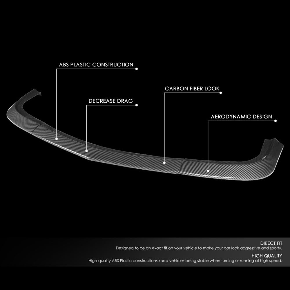 [Carbon Style Look] Front Bumper Lip Guard Body Kit For 15+ Dodge Challenger SXT