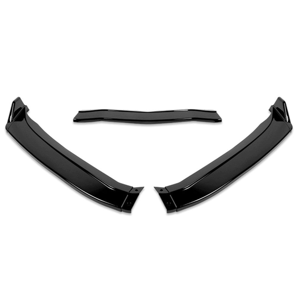 [Painted Gloss Black] Front Bumper Lip Chin Side Canard V1 For 14-19 Corvette C7